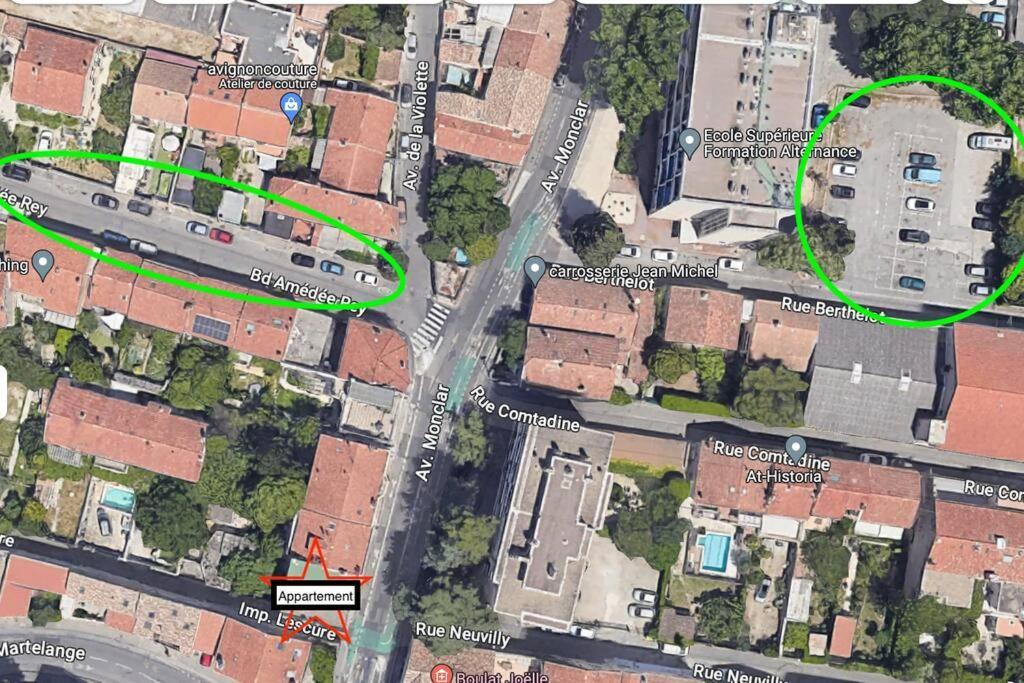 The Rooftop - Ac Clim - Wi-Fi - Parking Gratuit Dans La Rue Avignon Exterior photo
